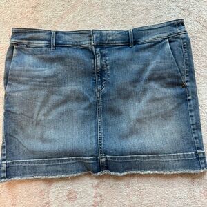 LOFT- denim miniskirt